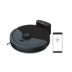 مكنسة هوفر HG4 Hydro روبوت مع مسح WiFi وملاحة 360° Laser تشغيل 120 دقيقة باللون Metallic Harbor Blue – HG430H 011
