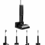 Hoover Wet & Dry Cordless Vacuum Cleaner 220W 21.6V 40min Runtime Dual 0.55L Tanks Black – HW3P10 011