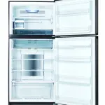 ثلاجة شارب بفريزر علوي 594 لتر مع No Frost وJ-Tech Inverter وHybrid Cooling وتصنيف طاقة A++ باب مارون أسود – SJ-GT760S-MB1