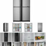 SHARP 678L 4-Door Refrigerator with J-Tech Inverter Plasmacluster Hybrid Cooling A+ Energy Rating Stainless Steel – SJ-FE88V-SS