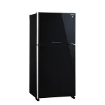 SHARP 637L Top Freezer Refrigerator with J-Tech Inverter Hybrid Cooling Plasmacluster A++ Energy Rating Black Glass Doors – SJ-GT820G-BK1