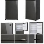 ثلاجة شارب بفريزر علوي 637 لتر مع J-Tech Inverter وMulti-Air Flow وتصنيف طاقة A++ وأبواب زجاج رمادي داكن – SJ-GT820G-DS1