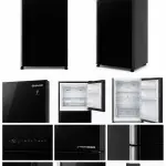 ثلاجة شارب بفريزر علوي 637 لتر مع No Frost وJ-Tech Inverter وHybrid Cooling وتصنيف طاقة A++ أسود – SJ-GT820S-MB1