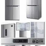 SHARP 560L French 4-Door No Frost Refrigerator with Inverter Plasmacluster A++ Energy Rating Stainless Steel – SJ-FH560-HS3