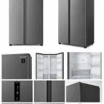 SHARP 815L Side-by-Side No Frost Refrigerator with Inverter Plasmacluster A+ Energy Rating Stainless Steel – SJ-X815P-HS3