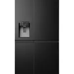 ثلاجة جورونيا سايد باي سايد 601 لتر مع No Frost وضاغط Inverter وMultiFlow 360° وموزع مياه وصانع ثلج وتصنيف طاقة A+ أسود – NRS9181VBIU