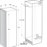 Gorenje 235L Built-In Upright NoFrost Freezer with FastFreeze 7 Drawers A++ Energy Rating White – FNI5182A1