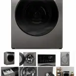 SHARP 10.5kg/7kg Front Load Washer Dryer with J-Tech Inverter Plasmacluster 1400RPM Dark Silver A+++ – ES-DP1054KJZ-G/S
