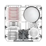 Hoover Freestanding Dishwasher 16 Place Settings 8 Programs 2 Baskets 2 Spray Arms A+++ Black – HF 6C4F0B