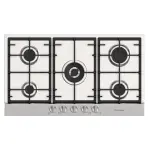 Frigidaire 90cm Built-in Gas Hob with 5 Burners Wok Burner Hot Surface Indicators Anti-Fingerprint Stainless Steel – FGH96524XS