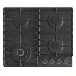 Gorenje 60cm Built-in Gas Hob with 4 Burners Wok Burner Cast Iron ProGrids Black – GW642AB