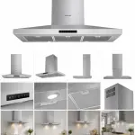 Frigidaire 90cm Wall-Mounted Hood with 3 Speeds Touch Control LED Lighting Stainless Steel – FRC914SC