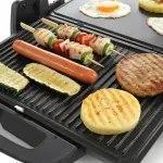Gorenje 1800W Contact Grill with 4 Temperature Settings Non-Stick Plates Black – KR1800SDP