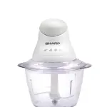 SHARP 350W Vegetable Chopper with 1.2L Bowl Stainless Steel Blades One-Touch Operation White – EM-CP31-W3