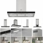 Gorenje 90cm Island Hood with 4 Speeds Touch Control LED Strip Washable Aluminium Filter Stainless Steel – IHT943E6XGB