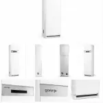 مكيف جورونيا عمودي 2 طن Inverter باللون الأبيض – GAUF-24UTP