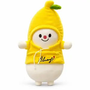 View Yellow Fruit Hood Plush Toy