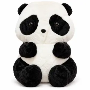View Seated Panda Plush Toy