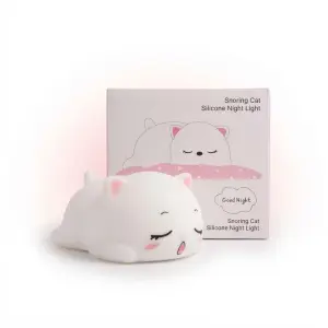 View Snoring Cat Silicone Night Light