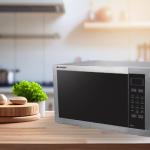 فرن مايكروويف شارب 34 لتر مع شواية – فضي