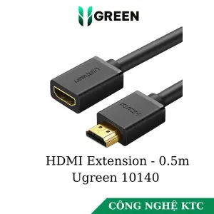 View UGREEN HDMI Male to Female Cable 0.5m (Black)