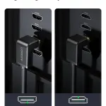 UGREEN كابل HDMI Right Angle 90 Degree 2m (أسود) (30AWG OD7.3MM*4K@30Hz HDMI 1.4)