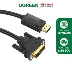 UGREEN DP Male To DVI(24+1) Male Cable 2M