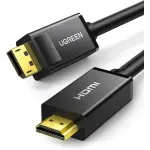 UGREEN DP ذكر إلى HDMI ذكر كابل 1m (أسود)