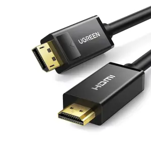 عرض UGREEN DP Male to HDMI Male Cable 1.5m (Black)