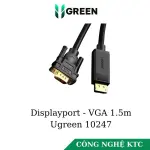 UGREEN DP ذكر إلى VGA ذكر كابل 1.5m (أسود)