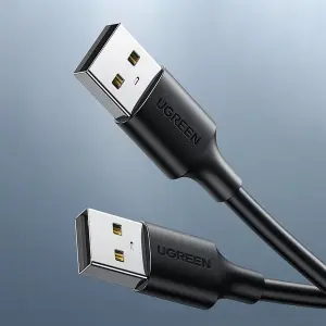 UGREEN USB 2.0 A ذكر إلى A ذكر كابل 1m (أسود)