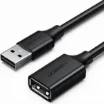 UGREEN USB 2.0 A ذكر إلى A أنثى كابل 2m (أسود)