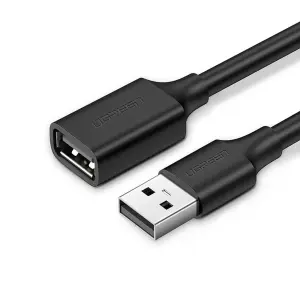 UGREEN USB 2.0 A ذكر إلى A أنثى كابل 2m (أسود)