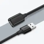 UGREEN USB 2.0 A ذكر إلى A أنثى كابل 2m (أسود)