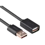 UGREEN USB 2.0 A ذكر إلى A أنثى كابل 5m (أسود)