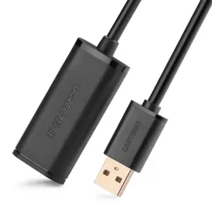 UGREEN USB 2.0 كابل تمديد نشط مع Chipset 5m (أسود)