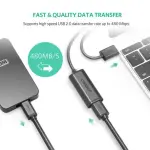UGREEN USB 2.0 كابل تمديد نشط مع Chipset 10m (أسود)