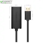 UGREEN USB 2.0 كابل تمديد نشط مع Chipset 20m (أسود)