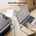 UGREEN USB 2.0 AM إلى BM كابل طابعة 1.5m (أسود)
