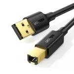 UGREEN USB 2.0 AM إلى BM كابل طابعة 3m (أسود)