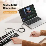 UGREEN USB 2.0 AM إلى BM كابل طابعة 3m (أسود)