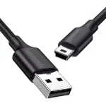 UGREEN USB 2.0 A ذكر إلى Mini 5Pin ذكر كابل 0.25m (أسود)