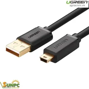 UGREEN USB 2.0 A ذكر إلى Mini 5Pin ذكر كابل 0.50m (أسود)