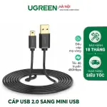 UGREEN USB 2.0 A ذكر إلى Mini 5Pin ذكر كابل 0.50m (أسود)
