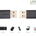 UGREEN USB-A 3.0 كابل ذكر إلى ذكر 0.5m (أسود)