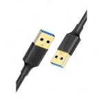 UGREEN USB-A 3.0 كابل ذكر إلى ذكر 0.5m (أسود)