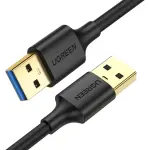 UGREEN USB-A 3.0 كابل ذكر إلى ذكر 2m (أسود)