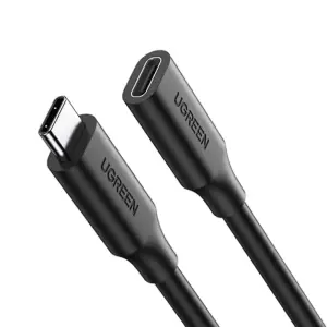 UGREEN USB-C/M إلى USB-C/F Gen2 5A كابل تمديد 1m (أسود)