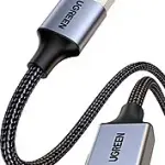 UGREEN USB 3.0 كابل تمديد غلاف ألمنيوم 0.5m (أسود)