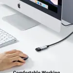 UGREEN USB 3.0 كابل تمديد غلاف ألمنيوم 1m (أسود)